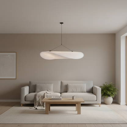 SilkAura | Serene Japandi Minimalist Hanging Pendant Light Fixture 6