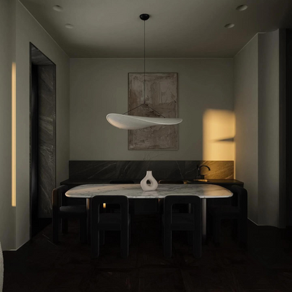 SilkAura | Serene Japandi Minimalist Hanging Pendant Light Fixture 8