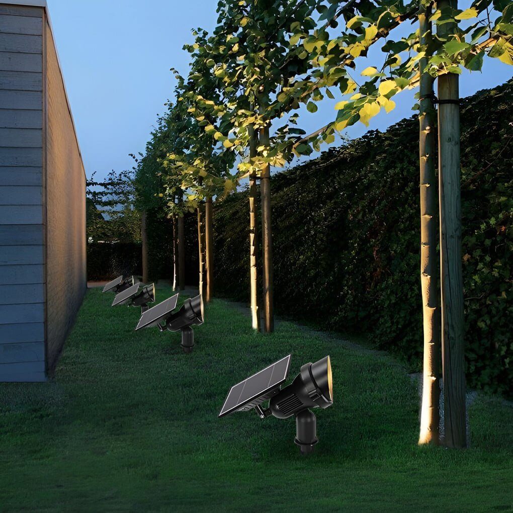 Solar Garden Lights | Adjustable RGB Spotlights with Durable Aluminum Design | Perfect for Landscape Illumination 5