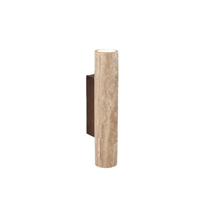 TravertineGlow | Elegant Minimalist Natural Stone Wall Sconce Light 1