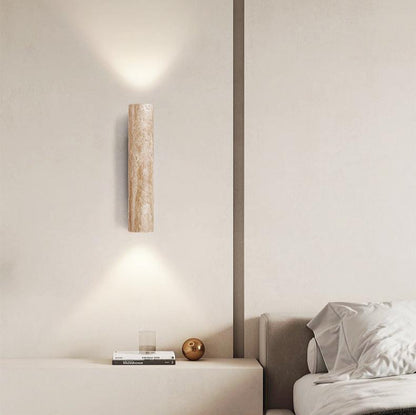 TravertineGlow | Elegant Minimalist Natural Stone Wall Sconce Light 2