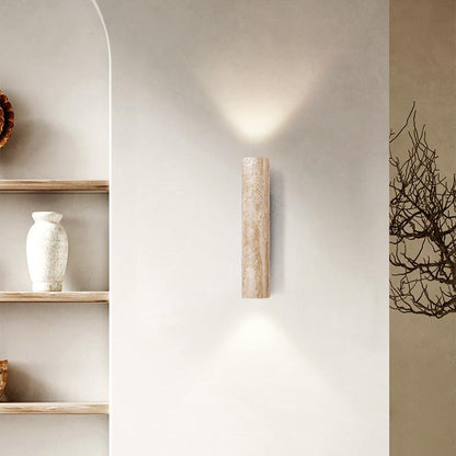 TravertineGlow | Elegant Minimalist Natural Stone Wall Sconce Light 3