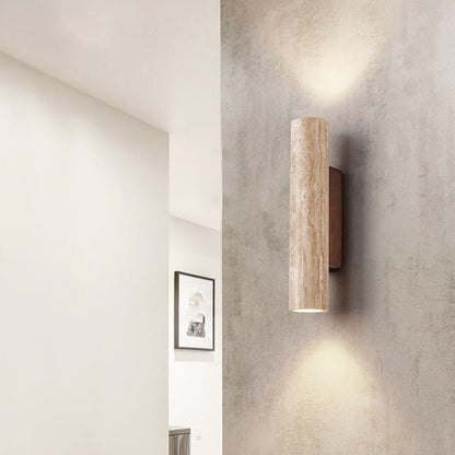 TravertineGlow | Elegant Minimalist Natural Stone Wall Sconce Light 7