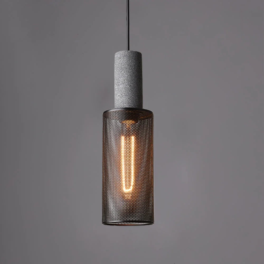 Urban Concrete Pendant Light | Industrial LED Hanging Lamp 7