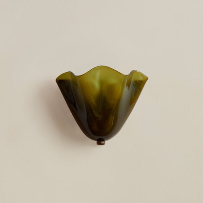 VeraShell | Elegant Retro Colored Glass Wall Sconce Light Fixture 5