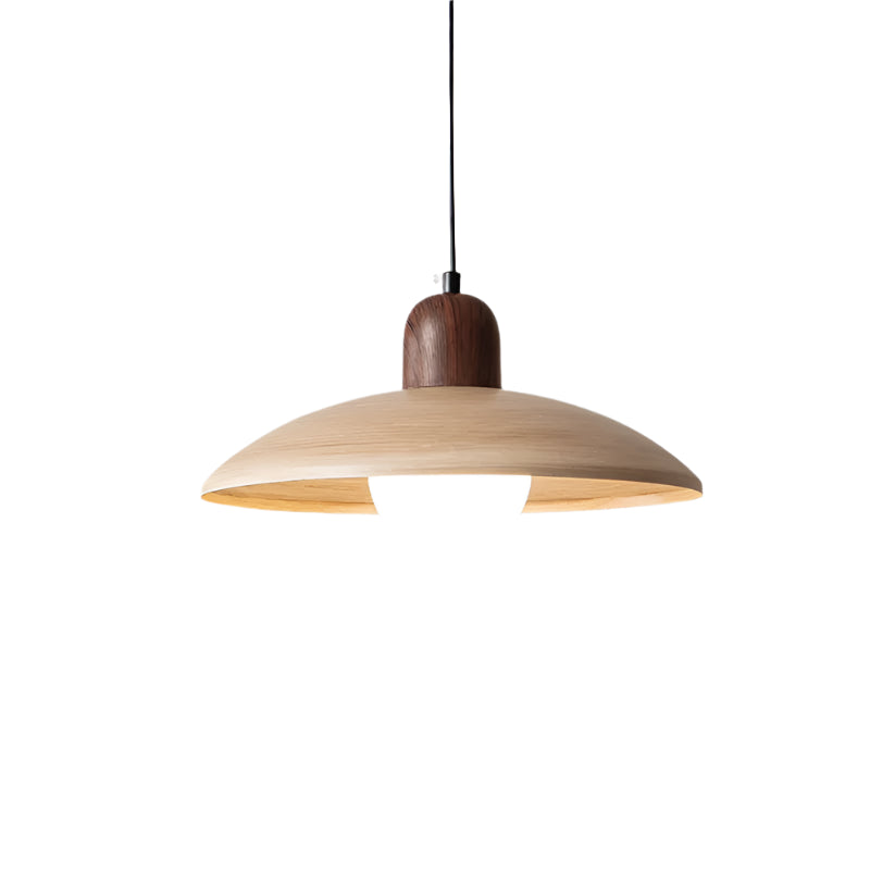 WabiSabiLight | Elegant Minimalist Walnut Pendant Lighting Fixture 1