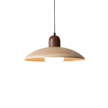 WabiSabiLight | Elegant Minimalist Walnut Pendant Lighting Fixture 1