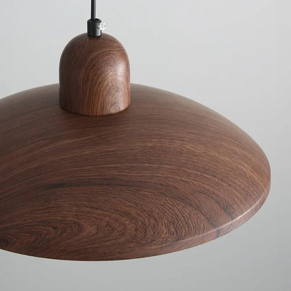 WabiSabiLight | Elegant Minimalist Walnut Pendant Lighting Fixture 4