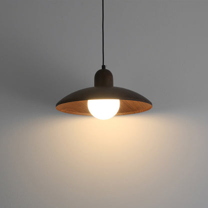 WabiSabiLight | Elegant Minimalist Walnut Pendant Lighting Fixture 5