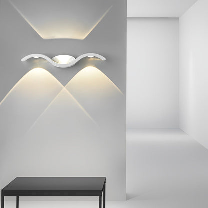 Wave Collection | Outdoor Wall Sconce Lighting with Up-Down Illumination | Stylish Seagull Design for Gardens and Patios 2