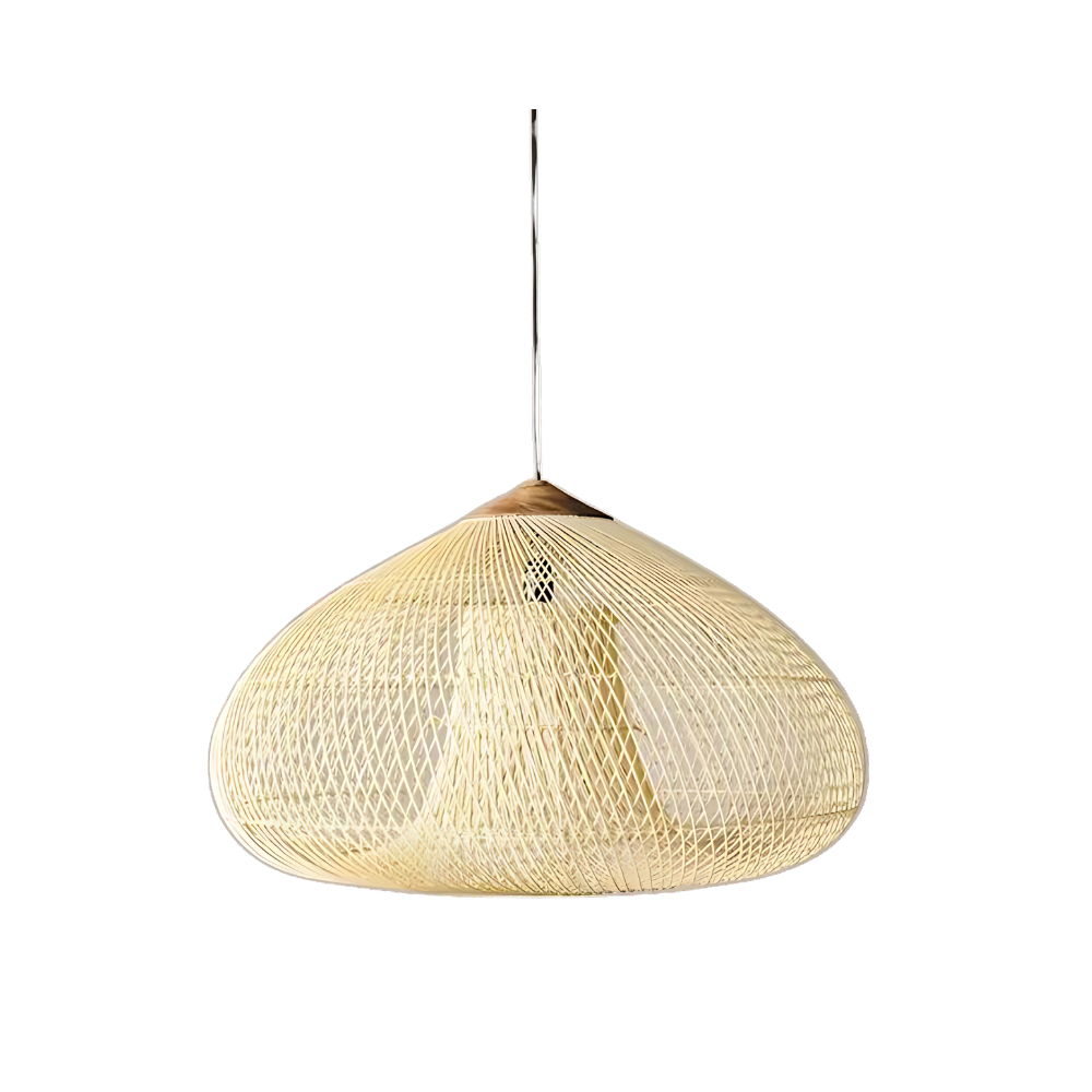WisteriaGlow | Elegant Handwoven Rattan Pendant Light Fixture for Kitchen 0