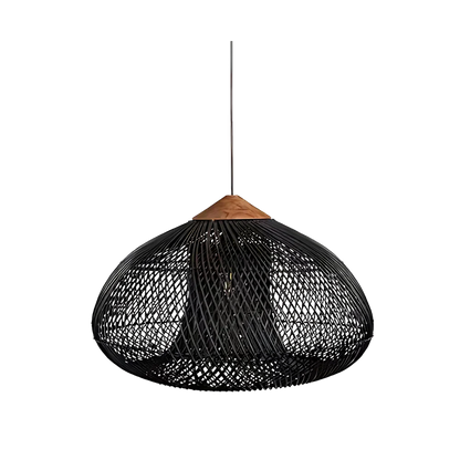 WisteriaGlow | Elegant Handwoven Rattan Pendant Light Fixture for Kitchen 1