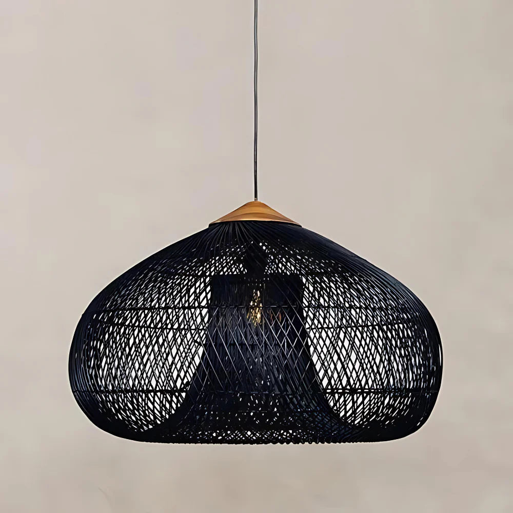WisteriaGlow | Elegant Handwoven Rattan Pendant Light Fixture for Kitchen 4