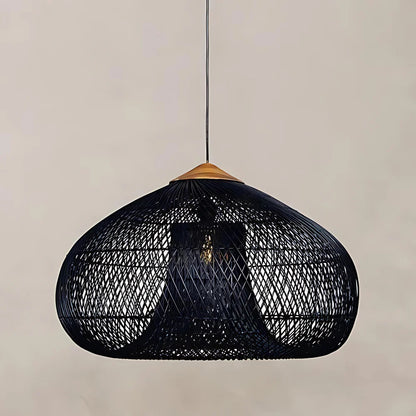 WisteriaGlow | Elegant Handwoven Rattan Pendant Light Fixture for Kitchen 4