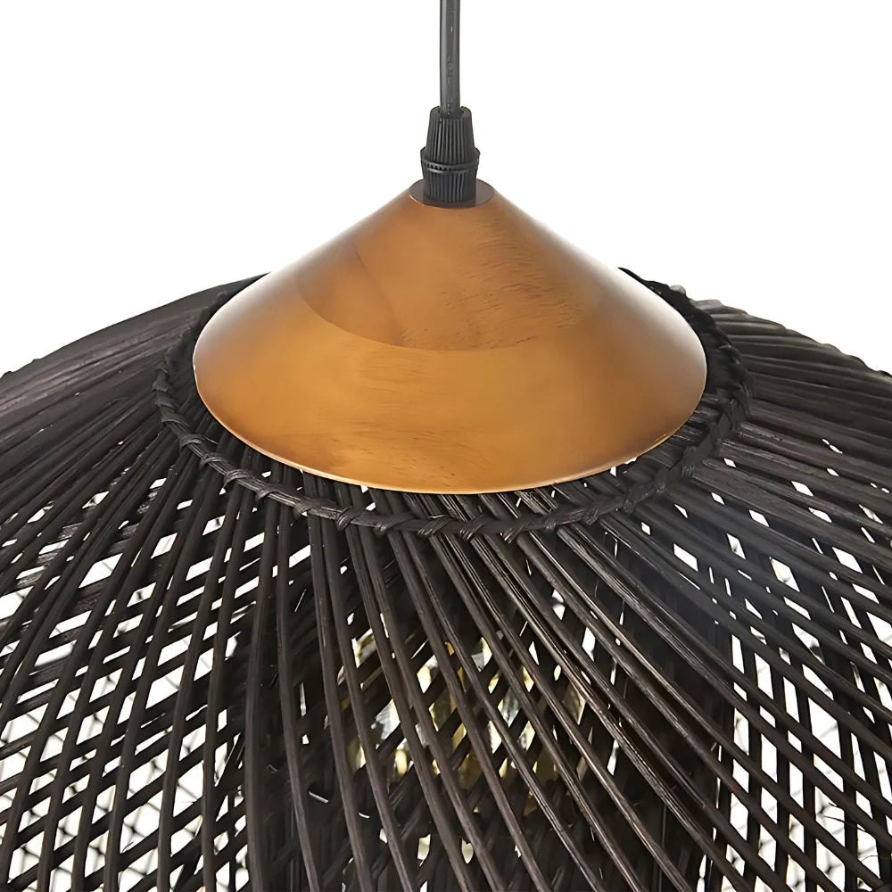 WisteriaGlow | Elegant Handwoven Rattan Pendant Light Fixture for Kitchen 5