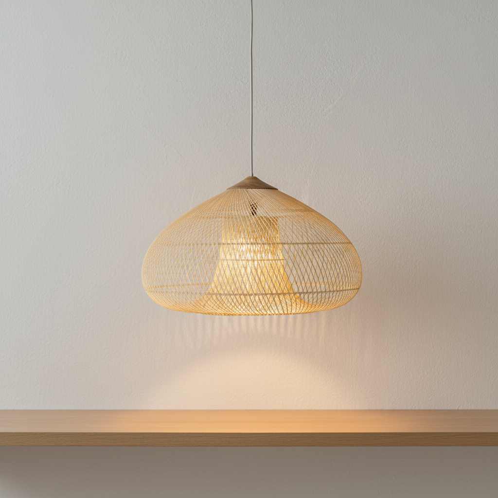 WisteriaGlow | Elegant Handwoven Rattan Pendant Light Fixture for Kitchen 6