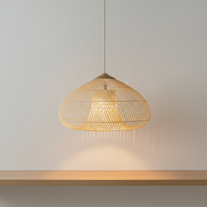 WisteriaGlow | Elegant Handwoven Rattan Pendant Light Fixture for Kitchen 6