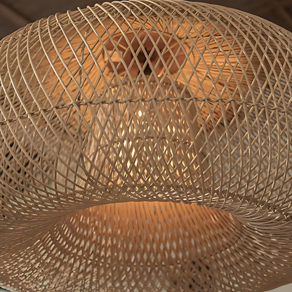 WisteriaGlow | Elegant Handwoven Rattan Pendant Light Fixture for Kitchen 8